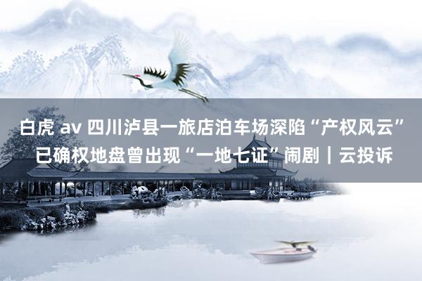 白虎 av 四川泸县一旅店泊车场深陷“产权风云” 已确权地盘曾出现“一地七证”闹剧｜云投诉