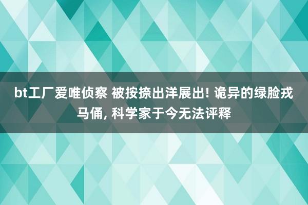 bt工厂爱唯侦察 被按捺出洋展出! 诡异的绿脸戎马俑， 科学家于今无法评释