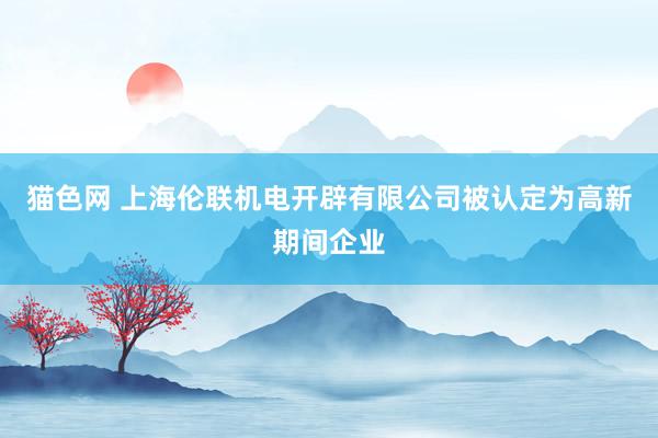 猫色网 上海伦联机电开辟有限公司被认定为高新期间企业